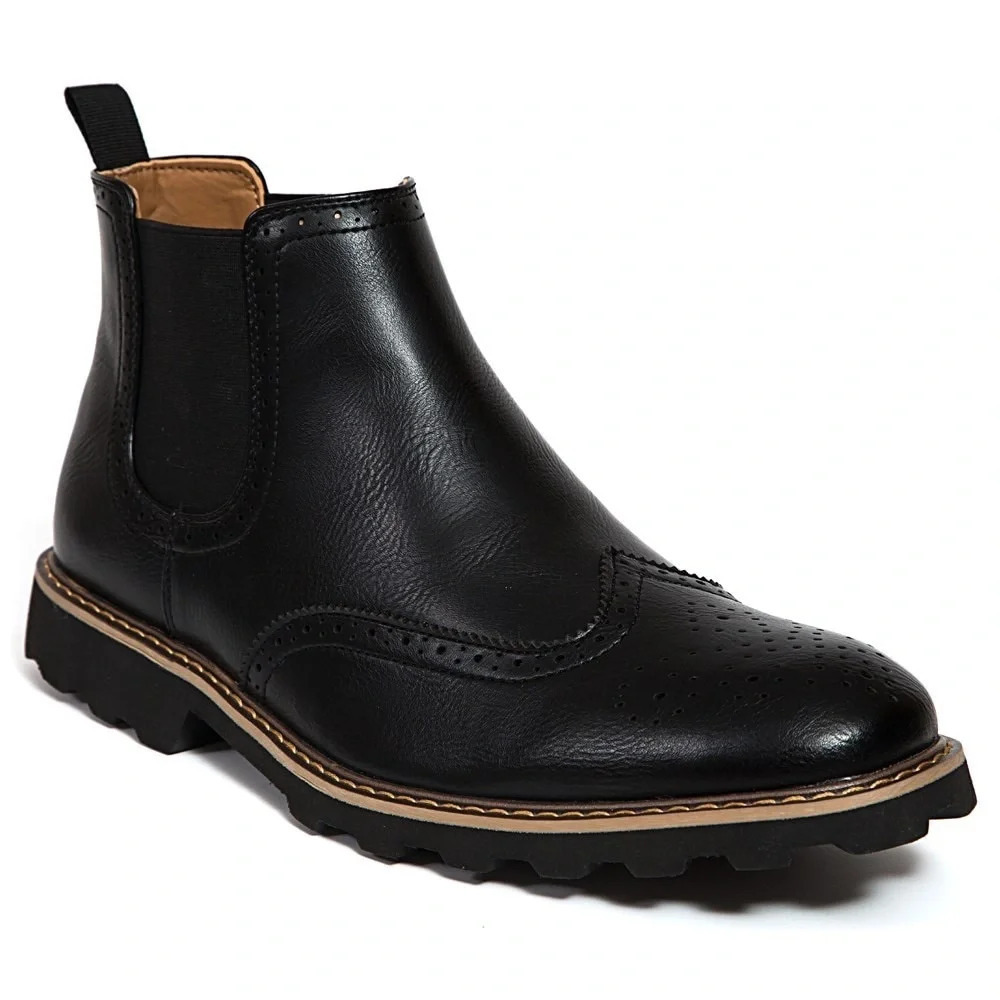 Thomas & Vine Men's Brayden Wingtip Chelsea Boot. Sz: 13